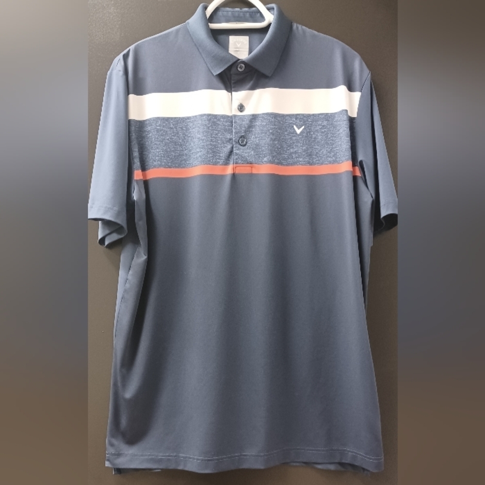 Callaway Men's Medium Golf Polo Shirt Athletic Fit Sports